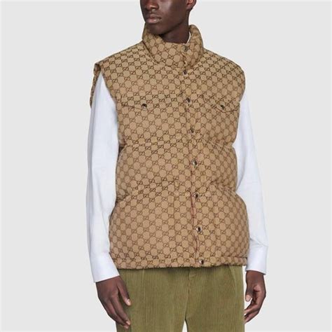 bulletproof vest fashion gucci|farfetch gucci puffer vest.